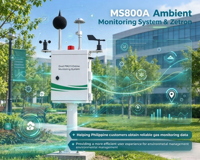 ​Σύστημα παρακολούθησης ποιότητας αέρα Zetron MS800A που αναπτύχθηκε στις Φιλιππίνες, η εγκατάσταση και η εκπαίδευση ολοκληρώθηκαν